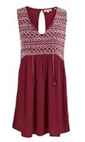 Fat Face - Women's - Wembury Notch Neck Longline - Red - Size 6 - BNWT - 6 Regular