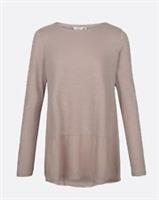 Fat Face - Women's - Surrey Woven Mix Top - Natural - Size 8 - BNWT - 8 Regular