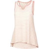 Fat Face - Women's - Linen Notch Stripe Vest - Peach - Size 8 - BNWT - 8 Regular