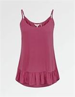 Fat Face - Women's - Frill Peplum Cami - Red - Size 6 - BNWT - 6 Regular