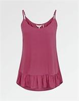 Fat Face - Women's - Frill Peplum Cami - Red - Size 10 - BNWT - 10 Regular