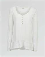 Fat Face - Women's - Priya Peplum Tee - White - Size 6 - BNWT - 6 Regular