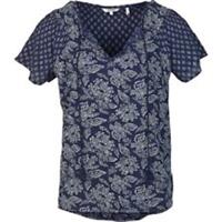 Fat Face - Women's - Anasofie Batik Floral Blouse - Blue - Size 6 - BNWT - 6 Regular