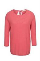 Fat Face - Women's - Bella Knit Mix Tee - Orange/Coral - Size 8 - BNWT - 8 Regular