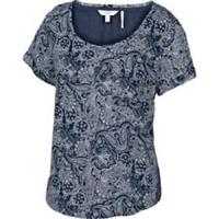 Fat Face - Women's - Jasmine Bandana Print Shell - Blue - Size 8 - BNWT - 8 Regular