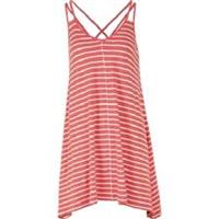 Fat Face - Women's - Longline Stripe Swing Top - Peach - Size 6 - BNWT - 6 Regular