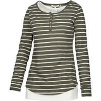 Fat Face - Women's - Tisbury Stripe 2 in 1 Henley Green - Size 6 - BNWT - 6 Regular
