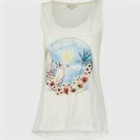 Fat Face - Women's - Vintage Surf Motif Tank - Ivory - Size 6 - BNWT - 6 Regular