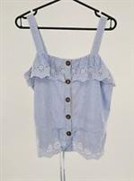 Fat Face - Women's - Jade Stripe Button Cami - Blue - Size 10 - BNWT - 10 Regular