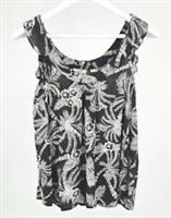 Fat Face - Women's - Florrie Mono Palm Cami - Black - Size 8 - BNWT - 8 Regular