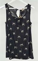 Fat Face - Women's - Pippa Monkeys Cami - Black - Size 8 - BNWT - 8 Regular