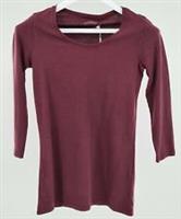 Fat Face - Women's Laura Wide Stripe 3QTR Tee - Purple - Size 6 - BNWT - 6 Regular