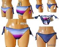 WOMENS FAT FACE REVERSIBLE BIKINI BOTTOM SIDE TIE BLUE PINK SWIMWEAR UK 8 BNWT - 8 Regular