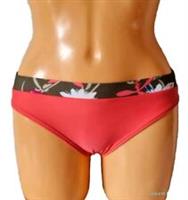 WOMENS FAT FACE BIKINI BOTTOM BROWN PINK KHAKI HIPSTER BRIEFS BEACHWEAR UK 8 NEW - 8 Regular