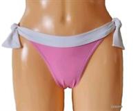 WOMENS FAT FACE BIKINI BOTTOM PINK CREAM HIPSTER BRIEFS LINED UK 8 16 18 NEW - 16 Regular