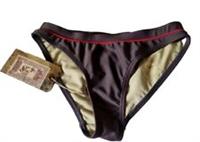 WOMENS FAT FACE BIKINI BOTTOM BROWN RED HIPSTER BRIEFS SWIMWEAR BEACH UK 8 BNWT - 8 Regular