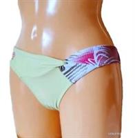 WOMENS FAT FACE BIKINI BOTTOM GREEN WHITE PINK HIPSTER BRIEFS SWIMWEAR UK 8 BNWT - 8 Regular