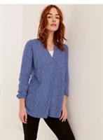 Womens Longline Blouse Fat Face UK 8 UK 12 Thandie Blue Daisy Ditsy - UK 8 Regular