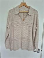BNWT Fatface Charlotte Collar Jumper Ivory Women's Size 22 Rrp £48 - 22 Regular