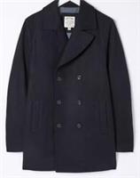 Fat Face Wool Peacoat - Navy - Small Regular - S Regular