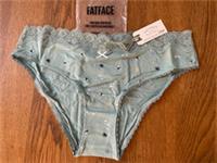 BNWT Fat Face Green Haze Ditsy Bee Mini Knickers - Size 14