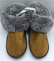 Fatface tan suede & fur slipper boots size M Medium 5 - 6 NEW