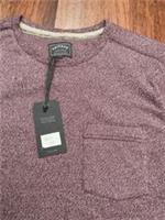 Mens Fat Face Burgundy Marl Long Sleeve Thick Top Size M 100% cotton BNWT - M Regular