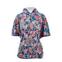 FATFACE Blue Watermelon Towelling Poncho