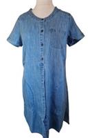 Fat Face Blue Denim Shirt Dress Size 12 - 12 Regular