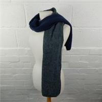 Fatface Grey & Navy Block Colour Knit Scarf - Brand New with Tags