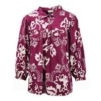 Fat face Purple Broderie Floral Blouse RRP &pound;39.50 UK Size 12