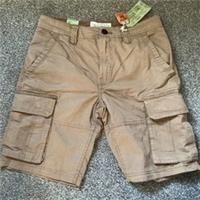 Mens Fat Face Bude Brown Utility Pockets Cargo Shorts Mens Size W 30 BNWT &pound;44 - 30 Regular