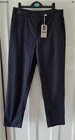 Womens Ladies Fat Face Rye Chino Style Navy Blue Trousers Size UK 10 R BNWT - 10 Regular