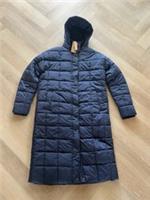 Fat Face Coat Womens UK Size 12 Navy Blue Puffer Long Winter Outdoor Walking - 12 Regular