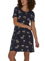 EX Fat Face Navy Simone Palm Jersey Dress Sizes 8 10 12 14 16 18 20 22 RRP £46 - 12 Regular