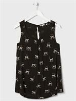 EX Fat Face Black Pippa Geo Monkeys Swing Cami in Sizes 10, 12, 14 RRP £30 - Various Regular