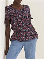 EX Fat Face Navy Alana Bay Floral Top in Sizes 8, 10, 12, 14, 16, 18 RRP £34 - 12 Regular