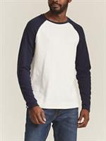 EX Fat Face Navy Mens Raglan Long Sleeve Textured Sweater Top S, M, L, XL - M - stitch repair on the front Regular