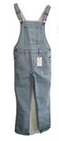 ~ Fatface Girls Skinny Blue Striped Dungarees Age 9 Years Old