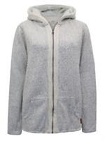 EX Fat Face Ivory Yarmouth Textured Zip Through Hoodie Sizes 10, 12, 14 RRP £50 - 12 Regular
