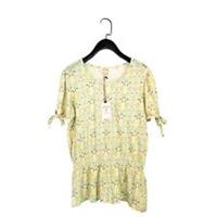 Fat Face Multicoloured Floral Short Sleeve Alana Summer Meadow Top - Size 10 NEW - 10 Regular