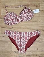 Fat Face Floral Bikini Size 18 Top And Bottoms Red Twist Jaipur Brand New Rust - 18 Plus