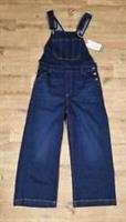 FATFACE DARK BLUE DUNGAREES SIZE 10L DENIM CROPPED BRAND NEW WIDE LEG CLAYTON - 10 Regular