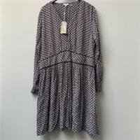 Fat Face Floral Dress UK 20 Long Sleeve NEW RRP £85 V Neck - 20 Regular