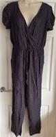 EX Fat Face Navy Geometric Print Jumpsuit in Size 12 - 12 Regular