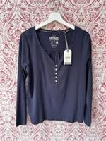 Fatface Lila Navy Henley Pyjama Top UK Size 14 New With Tags - 14 Regular