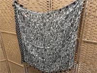 Fat Face Bali Mono Floral Snood Black Phantom Bnwt