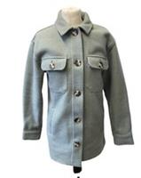 Fat Face Fatface UK 10 Shaket Jacket Shirt RRP £79 Soft Sage Jacket - 10 Regular