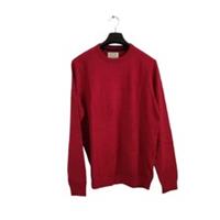 fat face mens jumper red crew neck long sleeve braunton stretch size medium - M Regular