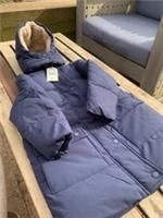 FatFace Kids Letty Navy Blue Longline Padded Jacket Size 4/5 Years New RRP £60